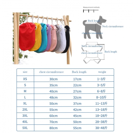 Immagine di Summer Cotton Vest Pet Clothes For Cat Dog Solid Color