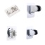 Imagen de Silver - 4# Space Aluminum Shower Head Holder Strong Adhesive Adjustable No Drilling Wall Mount Bracket 13x9x6.5cm, 1 Piece
