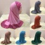 Bild von Fuchsia - Turban Hijab für muslimische Mädchen mit Leopardenmuster, 1 Stück