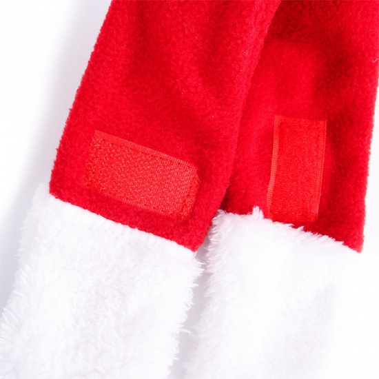 Bild von Rot - L Weihnachten Weihnachtsmann Lätzchen Kragen Haustier Katze Hund Kleidung Neujahr Dress Up Cosplay Kleidung, 1 Stück