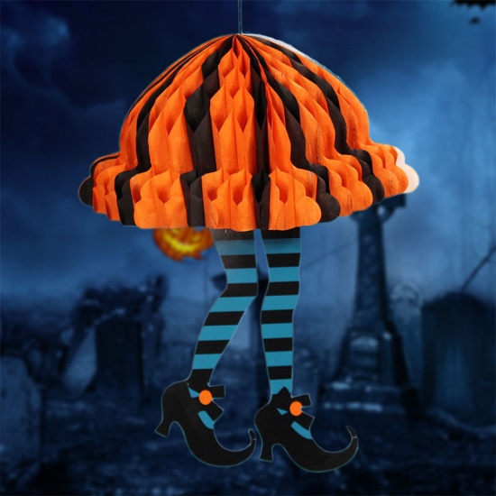 Picture of Black - Halloween Skirt High Heels Paper Home Party Hanging Decoration Ornaments 30x19cm, 1 Piece