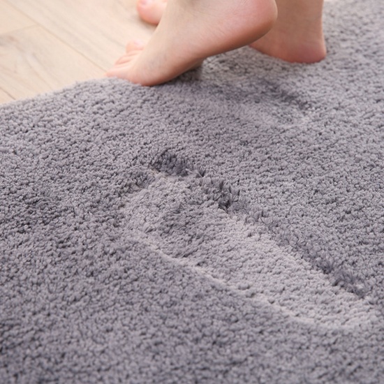 Immagine di Fluffy Thickened Soft Super Absorbent Non-Slip Bathroom Carpet Floor Mat Rug Home Decoration