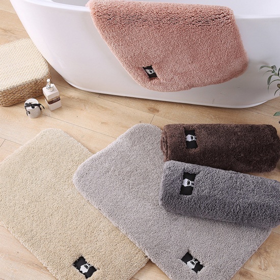 Picture of Fluffy Thickened Soft Super Absorbent Non-Slip Bathroom Carpet Floor Mat Rug Home Decoration