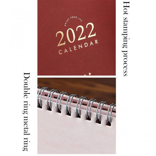 Immagine di 2022 New Year Paper Standing Flip Desktop Calendar Monthly Planner Daily Schedule