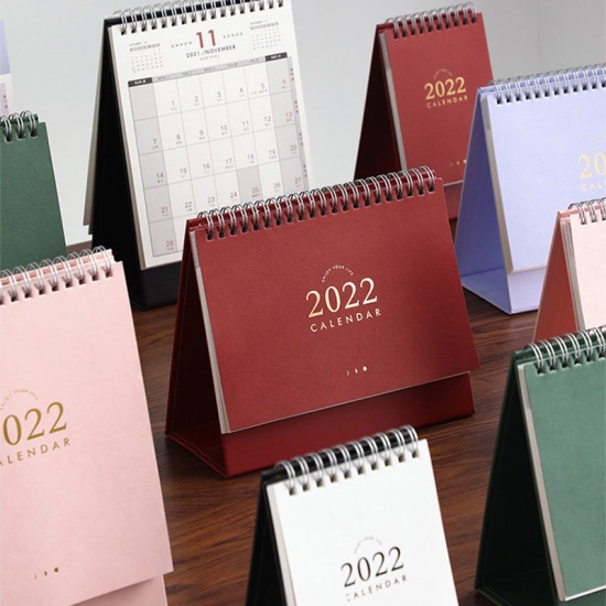 Immagine di 2022 New Year Paper Standing Flip Desktop Calendar Monthly Planner Daily Schedule