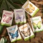 Picture of Khaki - 6# Butterfly Message Sticky Notes Paper DIY Scrapbook Decoration 75mm - 55mm, 1 Set