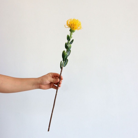 Image de Rose - 5 # Fleur artificielle Lycorisradiata Arrangement floral Décoration de la maison 55 cm de long, 1 pièce
