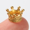 Immagine di Acciaio Inossidabile Stile Europeo Perline Corona Multicolore 11mm x 6mm, Buco: Circa 4.9mm, 1 Pz