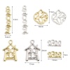 Picture of Zinc Based Alloy Year Charms Peach Gold Plated Number Message " 2022 " 17mm x 16mm, 20 PCs