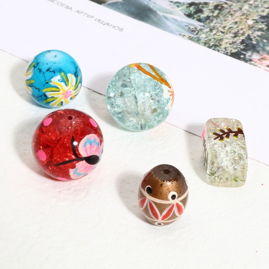 Picture of Glass Charms Multicolor 2 PCs