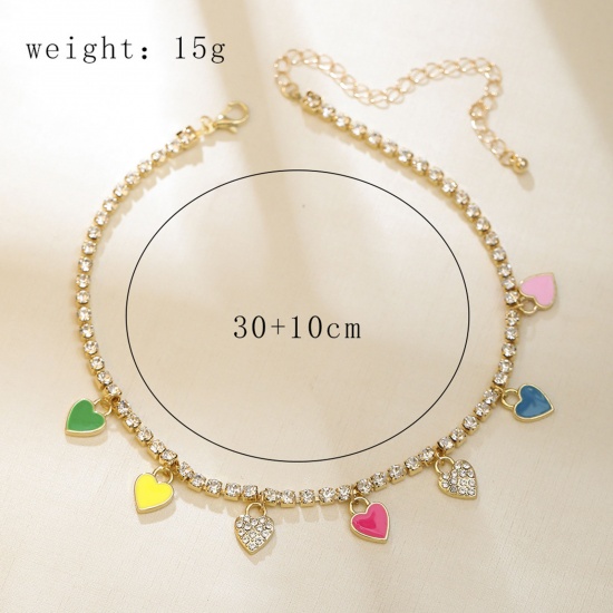 Picture of Necklace Gold Plated Multicolor 1 Piece