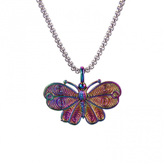 Picture of Stainless Steel Insect Necklace Multicolor 70cm(27 4/8") long, 1 Piece