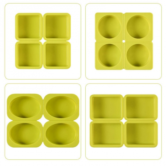 Picture of Silicone Resin Mold For Jewelry Making Geometric At Random Color 1 Piece