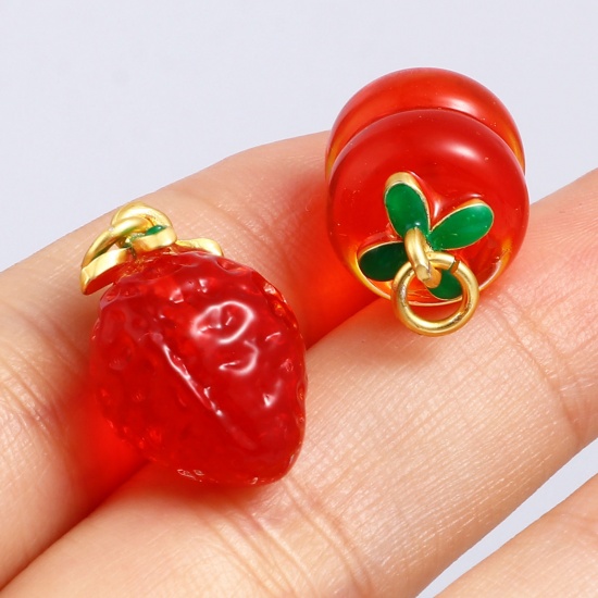 Picture of Lampwork Glass Charms Multicolor Fruit 1 Piece