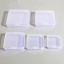 Bild von ABS Plastik Aufbewahrungsbehälter Kasten Korb Quadrat Transparent 9.4cm x 9.4cm, 5 Stück