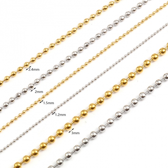 Picture of Stainless Steel Ball Chain Multicolor 5 M