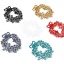 Immagine di Ottone Filigree Stamping Connettore Corona di Natale Multicolore Pittura 5.5cm x 4.6cm, 5 Pz