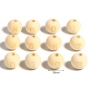 Picture of Wood Spacer Beads Round Natural Number About 16mm Dia., Hole: Approx 4.5mm - 3.6mm, 20 PCs