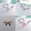 Image de Transparent - Belles lunettes de chat pour chien Lunettes de soleil Produits pour animaux de compagnie pour petit chien Photos de chat Prop 8x3.2cm, 1 pièce