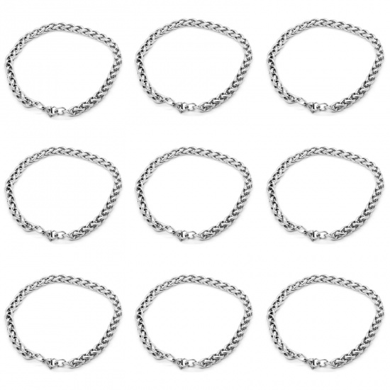 Picture of Stainless Steel Bracelets Silver Tone 1 Piece