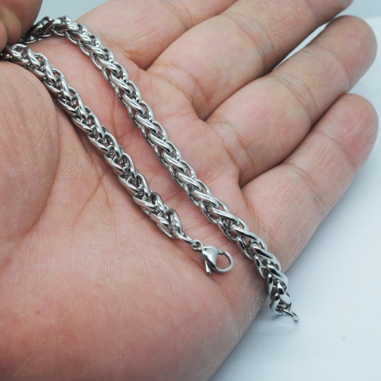 Picture of Stainless Steel Bracelets Silver Tone 1 Piece