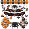 Picture of Aluminium Foil & Latex Balloon Banner Happy Halloween Party Decorations