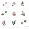 生地 アイロンのパッチ（接着剤付き） DIY スクラップブッキング クラフト 多色 花葉 5 個 の画像