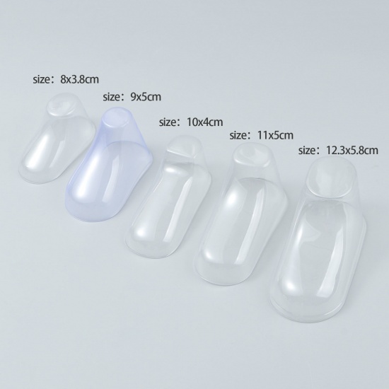 Picture of PVC Baby Feet Display Baby Booties Shoes Sock Transparent Clear 12.3cm x 5.8cm, 10 Pairs