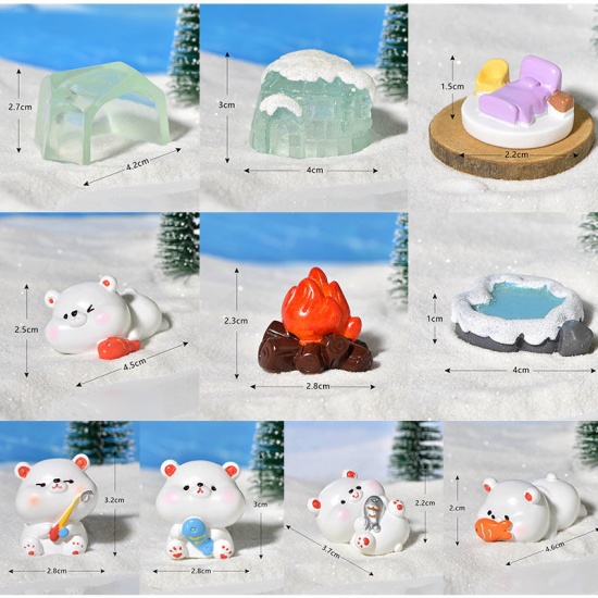 Immagine di Glacier Polar Bear Series Resin Micro Landscape Miniature Decoration