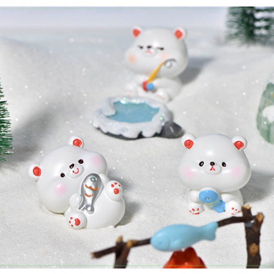 Immagine di Glacier Polar Bear Series Resin Micro Landscape Miniature Decoration