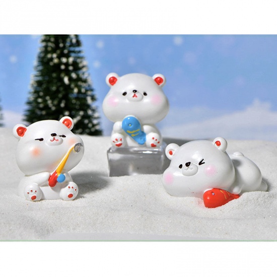 Immagine di Glacier Polar Bear Series Resin Micro Landscape Miniature Decoration