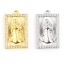 Immagine di Ottone Religione Charms Rettangolo Multicolore Gesù Trasparente Strass 1 Pz