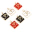 Immagine di Ottone Religione Charms Rettangolo Multicolore Simbolo di OM 2 Pz