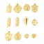 Immagine di Ottone Religione Charms 18K Vero Oro Placcato 1 Pz