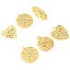 Immagine di Ottone Religione Charms 18K Vero Oro Placcato 1 Pz