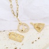 Picture of Brass Galaxy Charms 18K Real Gold Plated 1 Piece