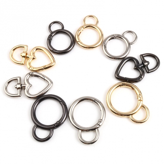 8seasons. Zinc Based Alloy Safety Rings Multicolor 5 PCs