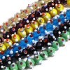 Picture of Lampwork Glass Beads Round Multicolor About 11mm Dia, Hole: Approx 2.3mm - 1.5mm, 10 PCs