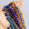 Picture of Lampwork Glass Beads Round Multicolor About 11mm Dia, Hole: Approx 2.3mm - 1.5mm, 10 PCs