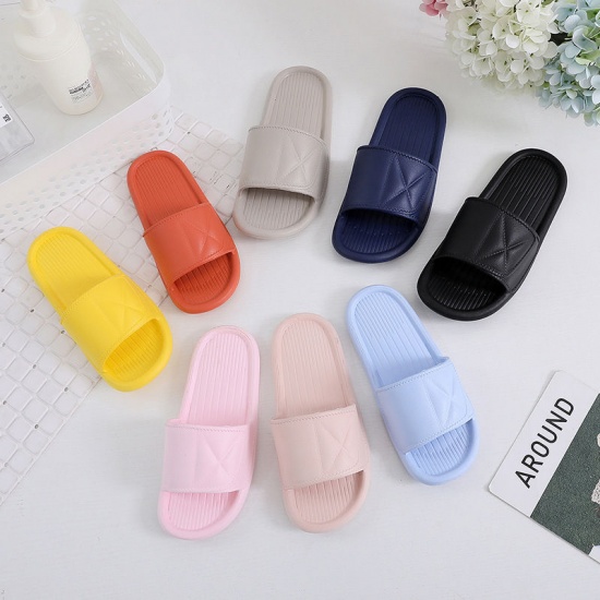 Picture of EVA Men And Women Couple Summer Soft Soled Non-Slip Shower Slippers Sandals For Bathroom Indoor