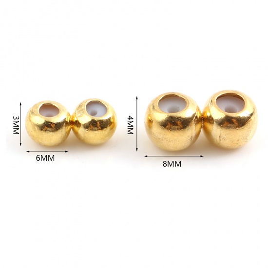 Picture of Brass Connectors Infinity Symbol Gold Plated Adjustable 2 PCs                                                                                                                                                                                                 