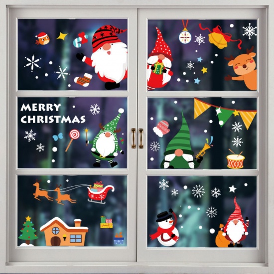 Picture of PVC Christmas Dwarf Static Sticker Decals DIY Art Window Home Decoration