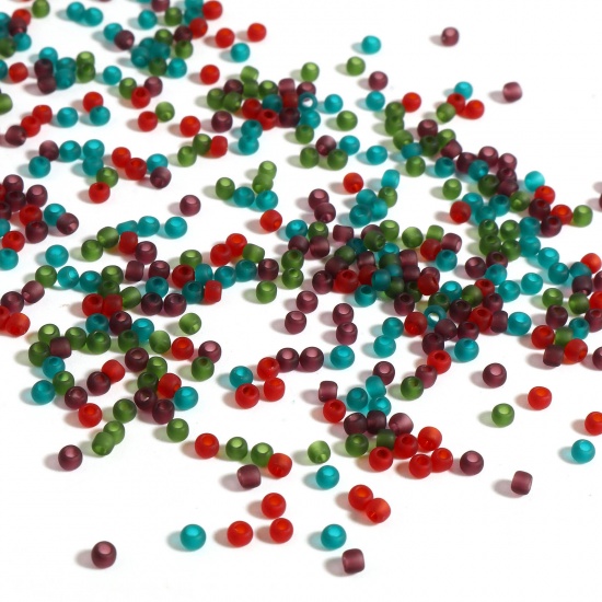 Picture of TOHO 11/0 (Transparent) Glass Seed Seed Beads Round Multicolor About 2mm Dia., Hole: Approx 0.6mm, 1 Bottle