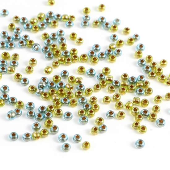 Picture of TOHO 11/0 (Inside Color) Glass Seed Seed Beads Round Multicolor About 2mm Dia., Hole: Approx 0.6mm, 1 Bottle