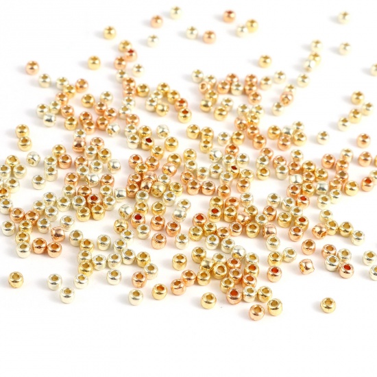 Picture of TOHO 11/0 (PF) Glass Seed Seed Beads Round Multicolor About 2mm Dia., Hole: Approx 0.6mm, 1 Bottle