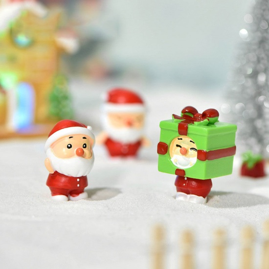 Immagine di Red - 14# Christmas Apple Resin Micro Landscape Miniature Decoration 3.1x3.1cm, 1 Piece