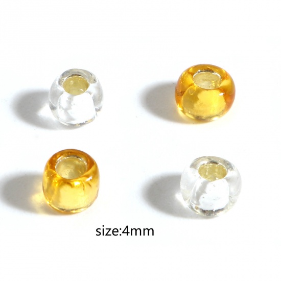 Picture of TOHO 6/0 (Silver Lined) Glass Seed Seed Beads Round Multicolor About 4mm Dia., Hole: Approx 1.7mm, 1 Bottle