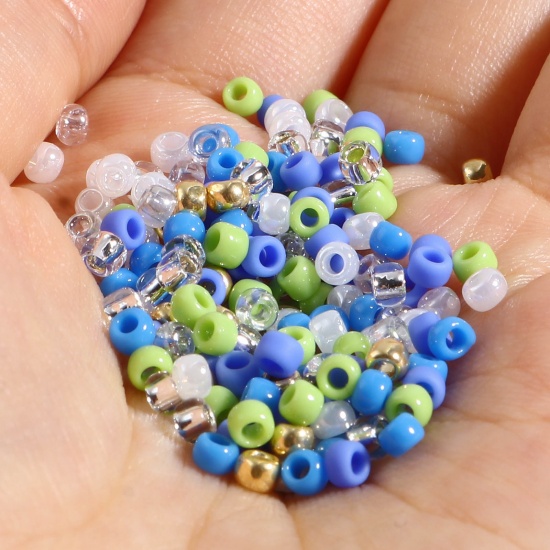 Picture of TOHO 8/0 Glass Seed Seed Beads Round Multicolor About 3mm Dia., Hole: Approx 1.3mm, 1 Bottle