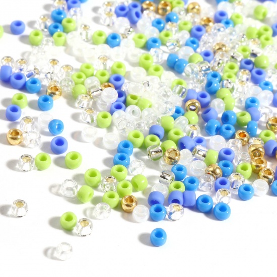 Picture of TOHO 8/0 Glass Seed Seed Beads Round Multicolor About 3mm Dia., Hole: Approx 1.3mm, 1 Bottle