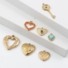 Immagine di 201 Acciaio Inossidabile San Valentino Charms Oro Placcato 1 Pz